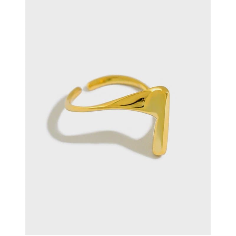 One Strip Simple 925 Sterling Silver Adjustable Ring