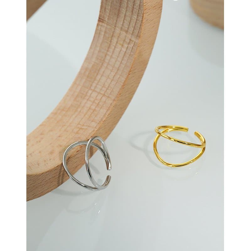 Single Round Ball 925 Sterling Silver Adjustable Ring