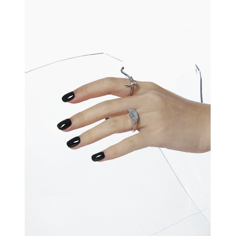 Friend's Knot Lines 925 Sterling Silver Adjustable Ring