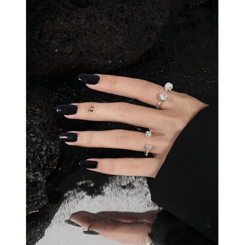 Bones Irregular 925 Sterling Silver Adjustable Ring