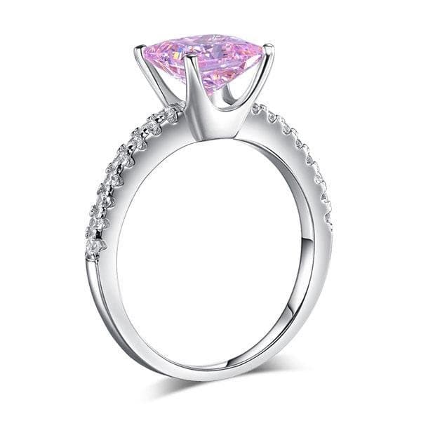 1.5 Ct Pink Created Diamond Ring