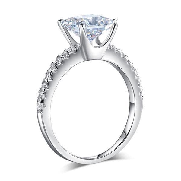1.5 Ct Princess Cut Created Diamond Ring