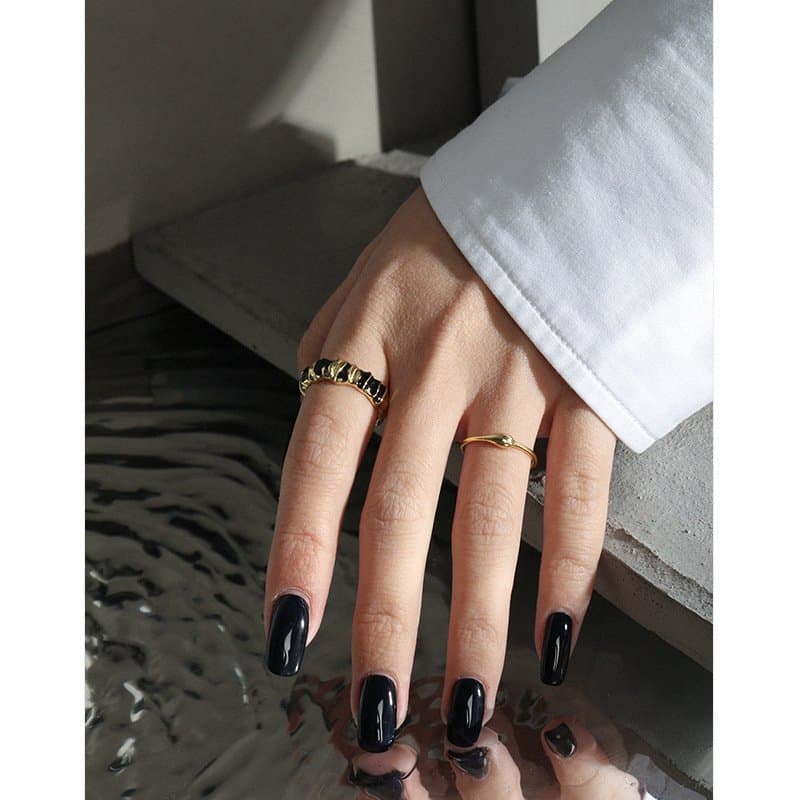 Waterdrop 925 Sterling Silver Adjustable Ring