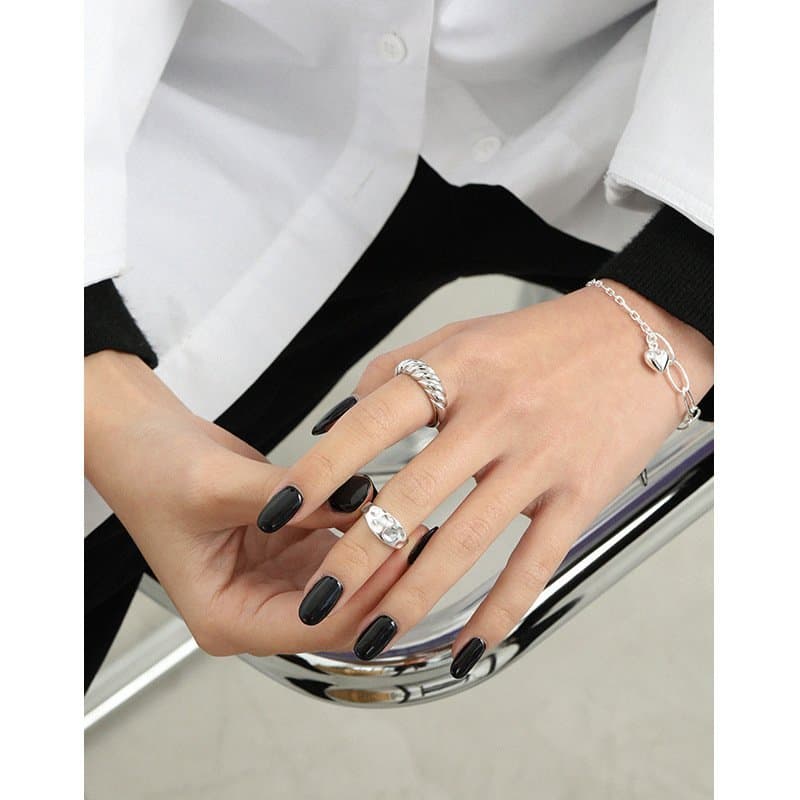 Twisted 925 Sterling Silver Adjustable Ring
