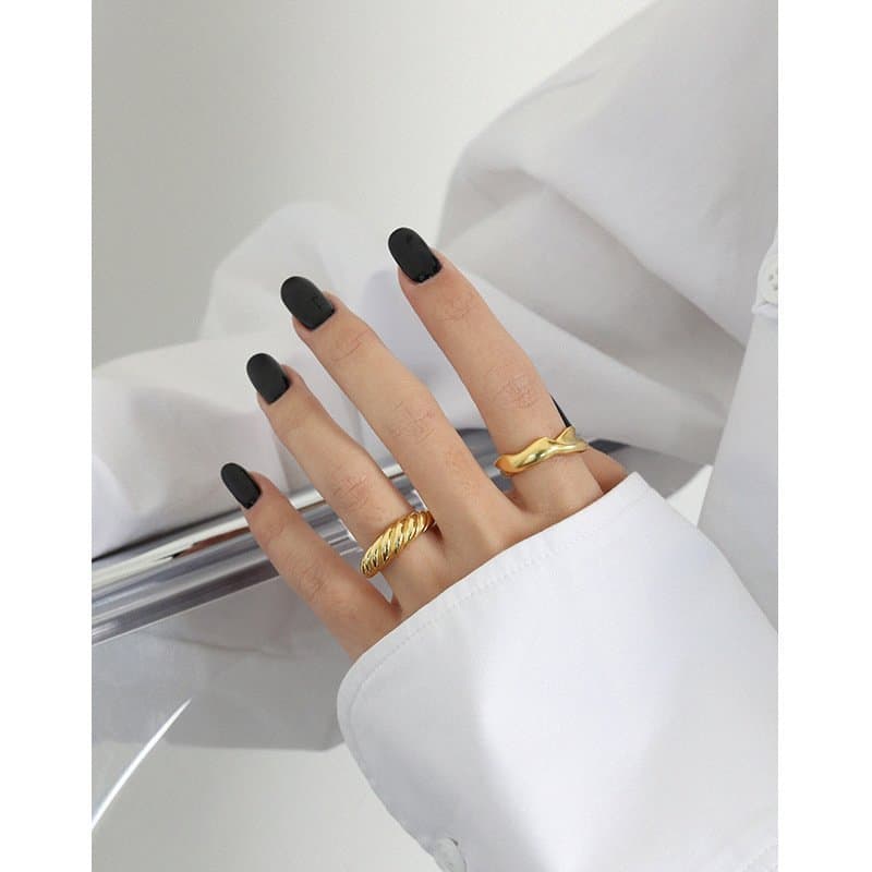 Twisted 925 Sterling Silver Adjustable Ring