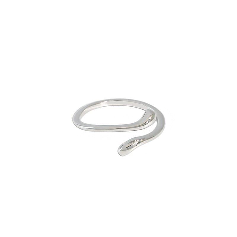 Waterdrop 925 Sterling Silver Adjustable Tail Ring