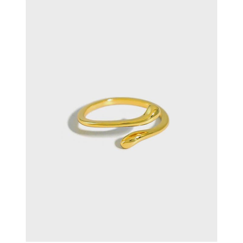 Waterdrop 925 Sterling Silver Adjustable Tail Ring