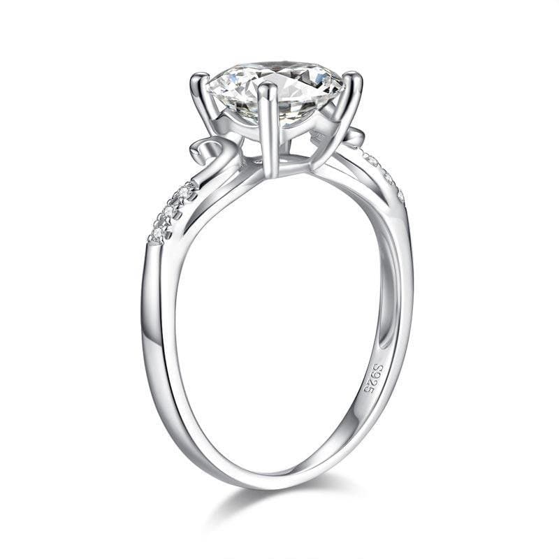 2 Carat Moissanite Diamond (8 mm) Ring