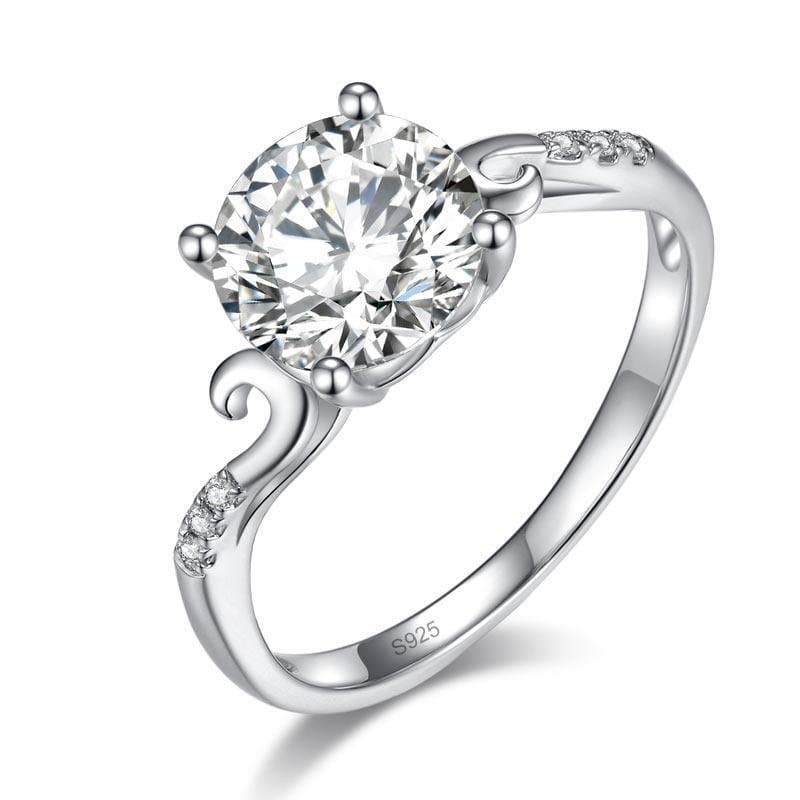 2 Carat Moissanite Diamond (8 mm) Ring