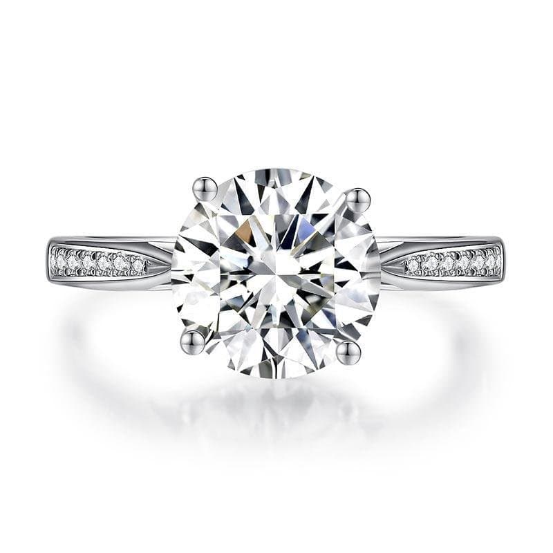 3 Carat Moissanite Diamond (9 mm) Ring