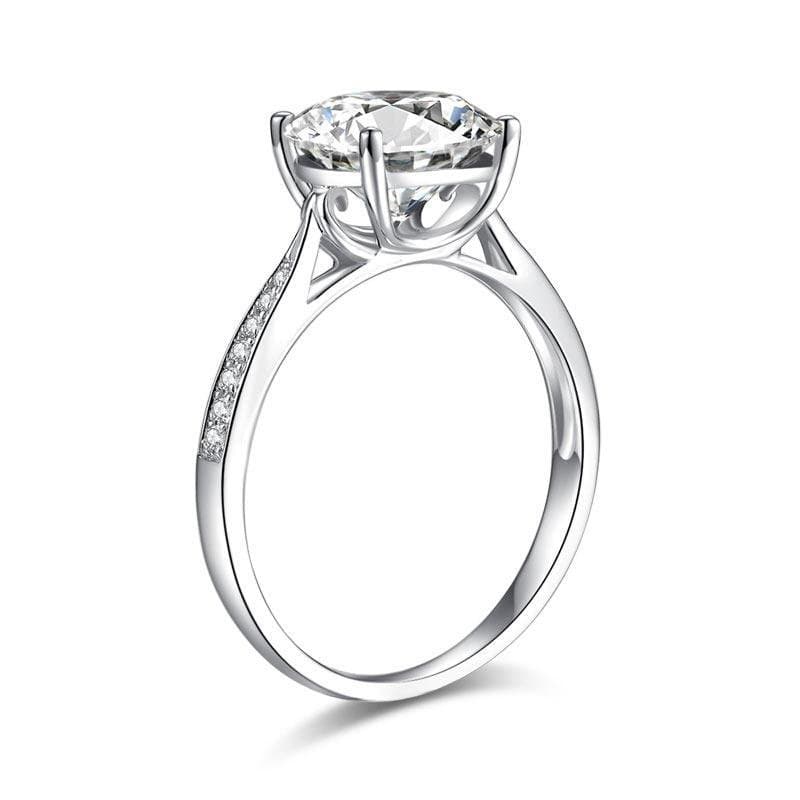 3 Carat Moissanite Diamond (9 mm) Ring