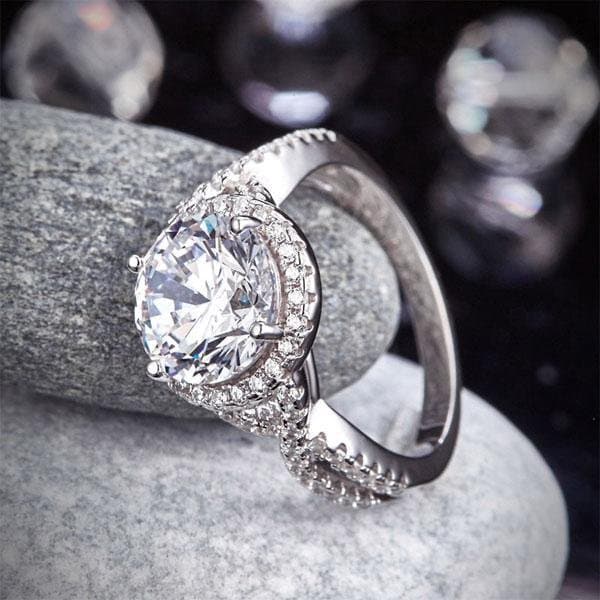3 Carat Created Diamond Promise Ring