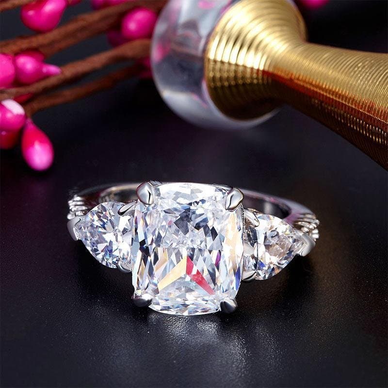 5 Carat Three-Stone Pageant Ring