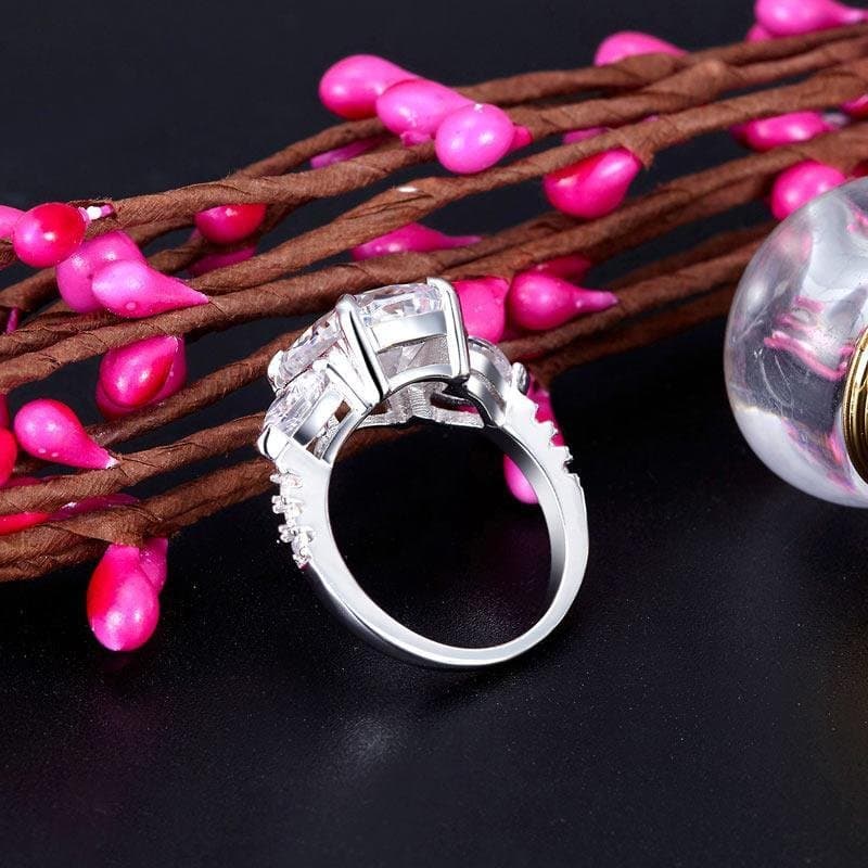 5 Carat Three-Stone Pageant Ring