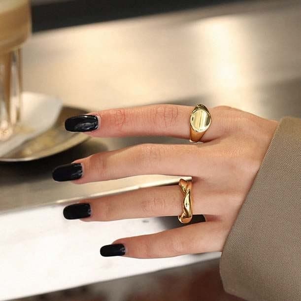 Geometric Round 925 Sterling Silver Adjustable Ring