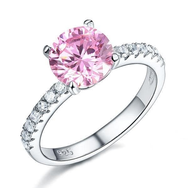 2 Carat Pink Created Diamond Ring