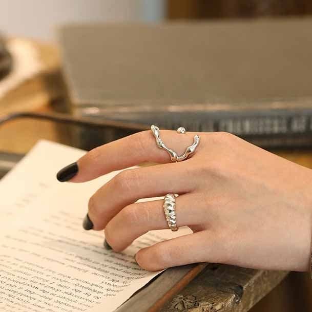 Wheel 925 Sterling Silver Adjustable Ring