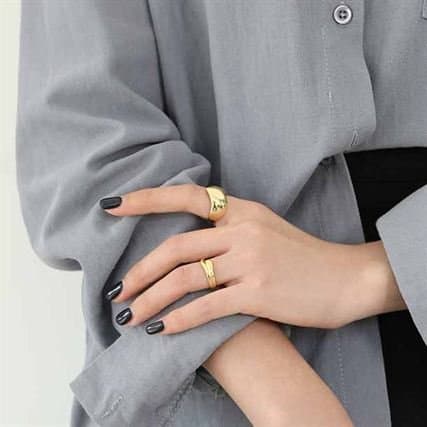 Irregular Heart 925 Sterling Silver Adjustable Ring