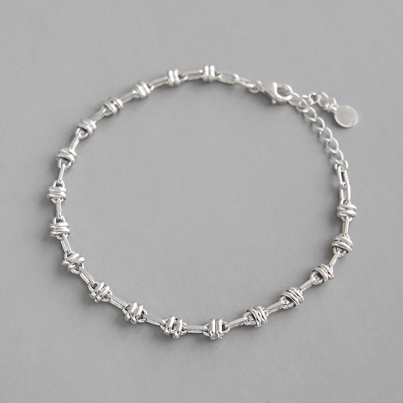 Honey Moon Lover Beads 925 Sterling Silver Bracelet