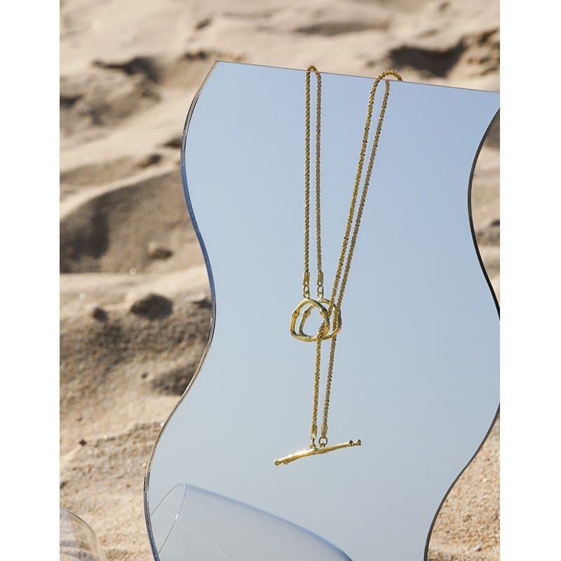 Popcorn Chain OT Shape 925 Sterling Silver Necklace