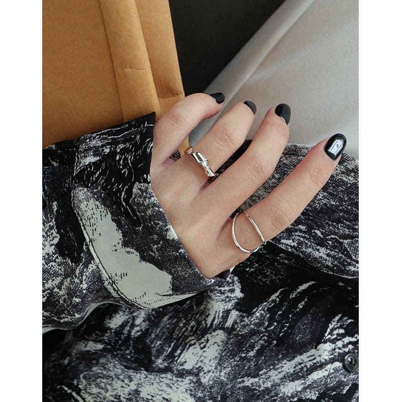 Twisted 925 Sterling Silver Adjustable Ring