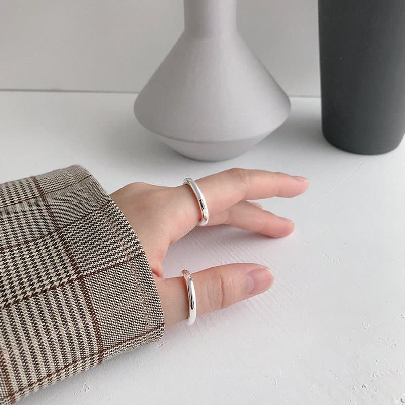 S990 3.5mm Circle 925 Sterling Silver Ring