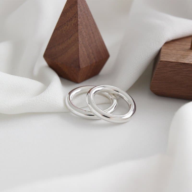 S990 3.5mm Circle 925 Sterling Silver Ring