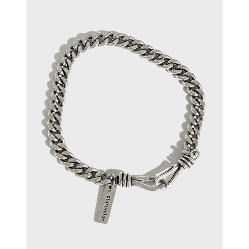 Vinatge Hollow Chain 925 Sterling Silver Bracelet