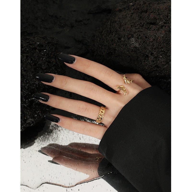 Hollow Butterfly 925 Sterling Silver Adjustable Ring