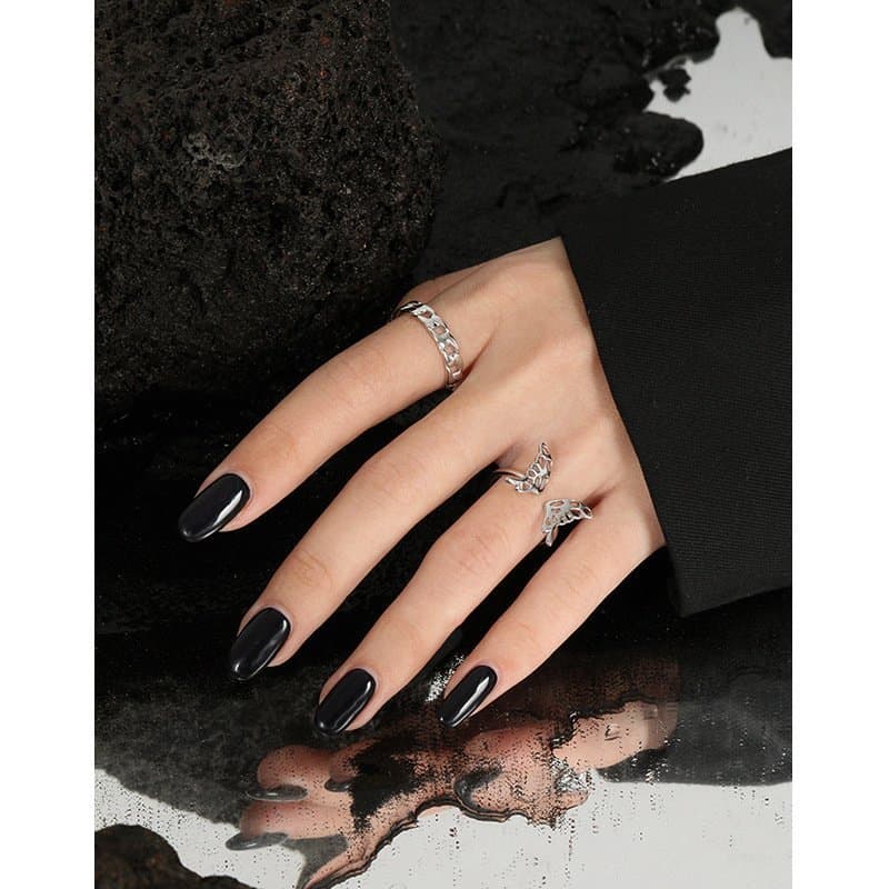 Hollow Butterfly 925 Sterling Silver Adjustable Ring