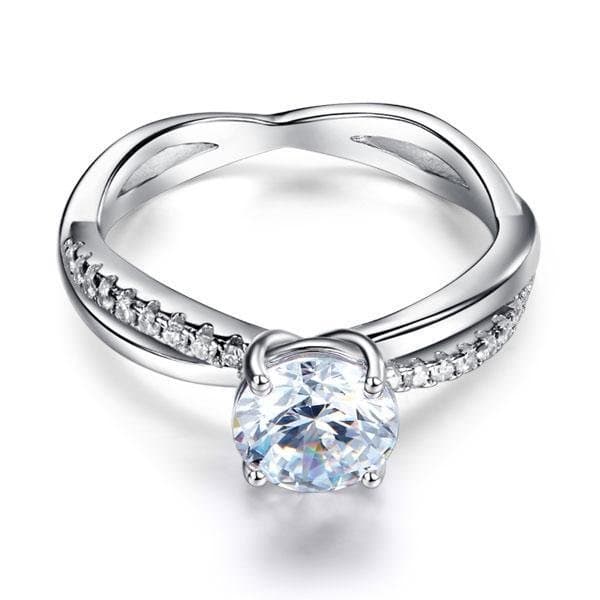 1.25 Ct Created Diamond Promise Ring