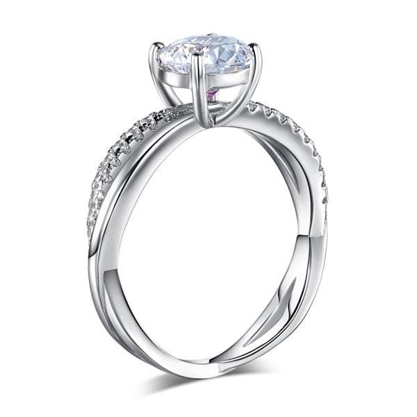 1.25 Ct Created Diamond Promise Ring