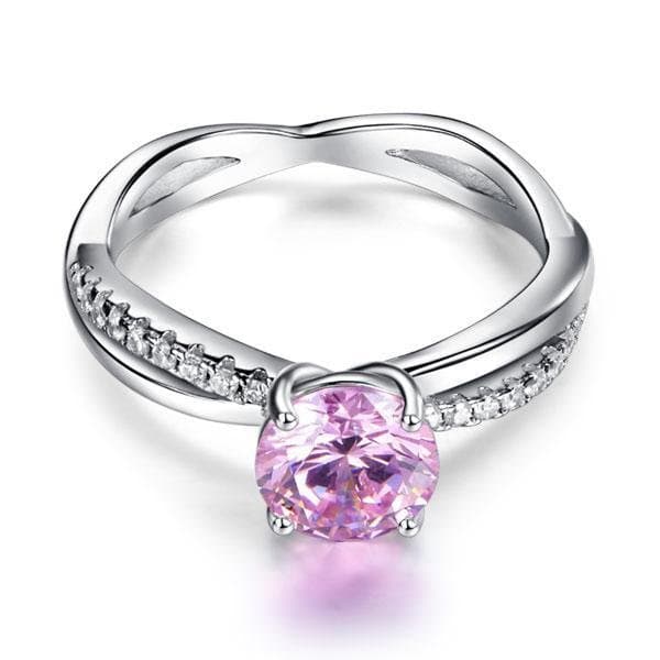 1.25 Ct Pink Created Diamond Ring