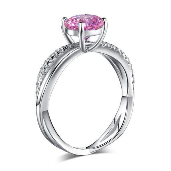 1.25 Ct Pink Created Diamond Ring