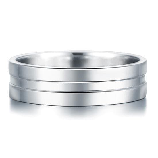 High Polished Plain Men's Solid Sterling Ring