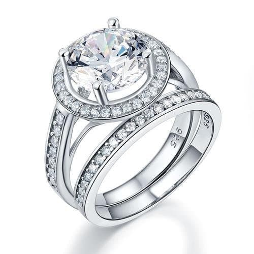 3.5 Ct Vintage Created Diamond Ring