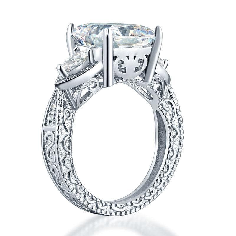 Vintage 4 Ct Created Diamond Ring