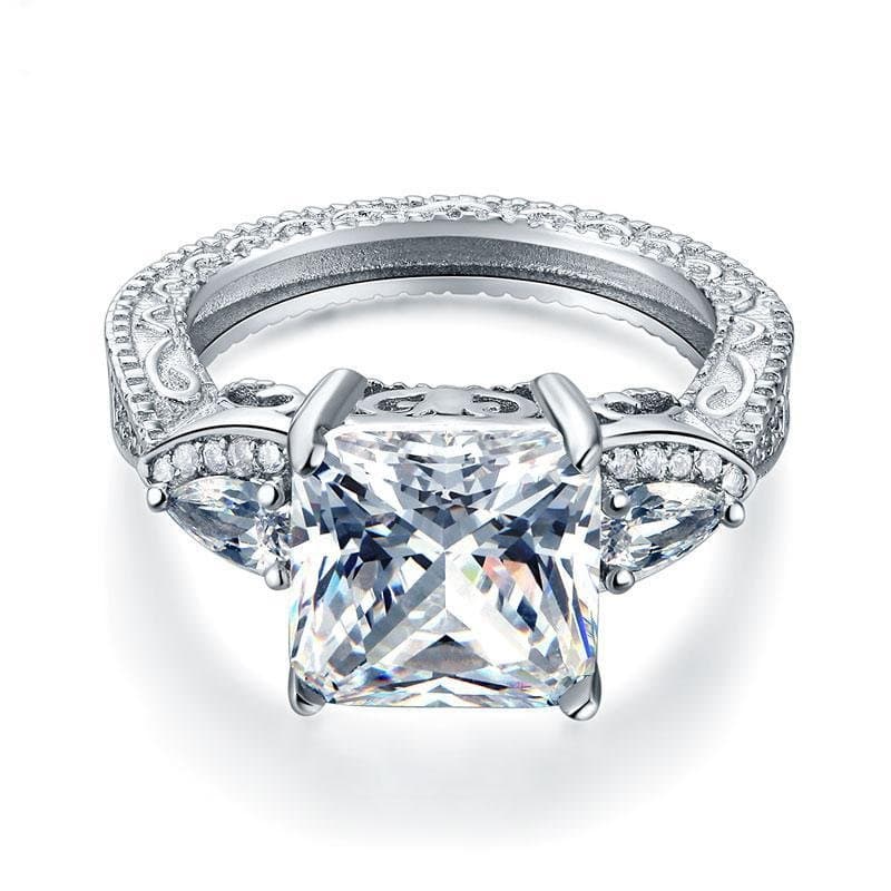 Vintage 4 Ct Created Diamond Ring