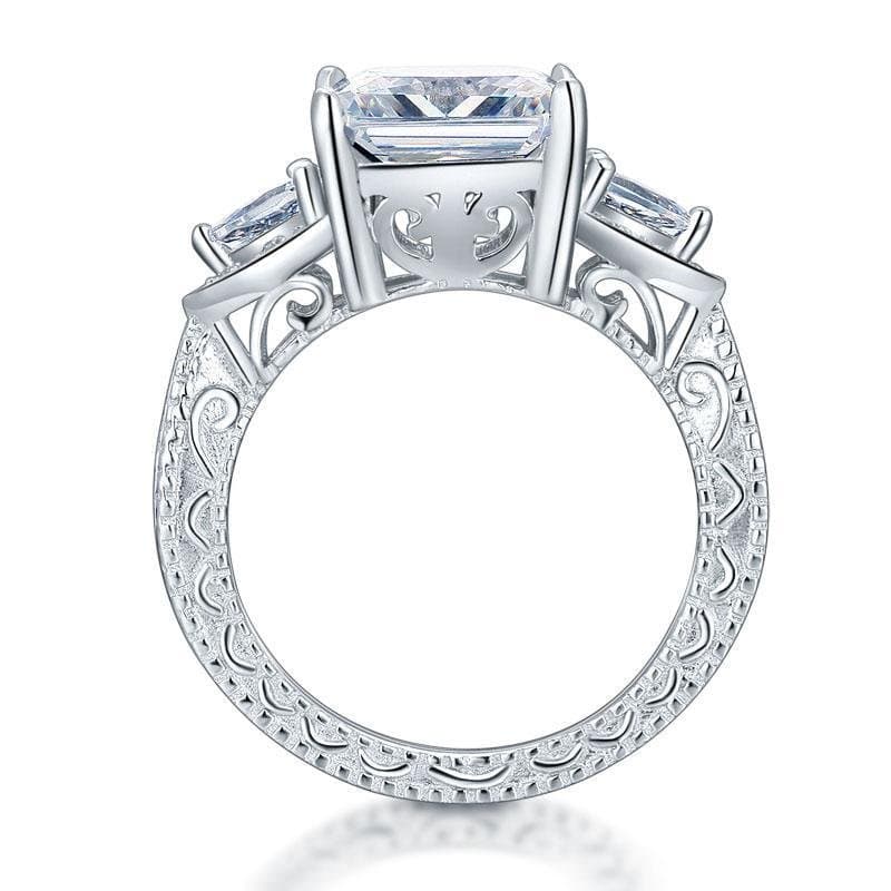 Vintage 4 Ct Created Diamond Ring