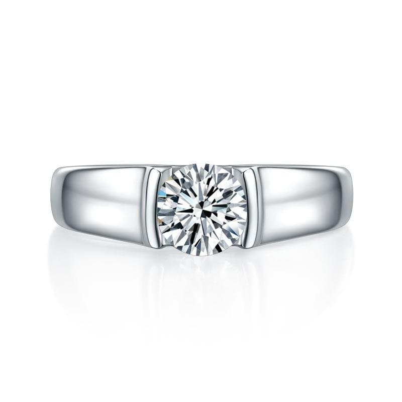 Men's Moissanite Diamond 1 Carat Ring