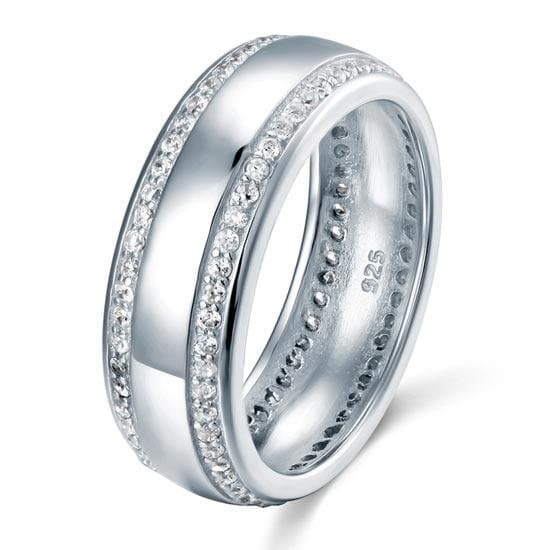 Men's Band 925 Sterling Silver Ring
