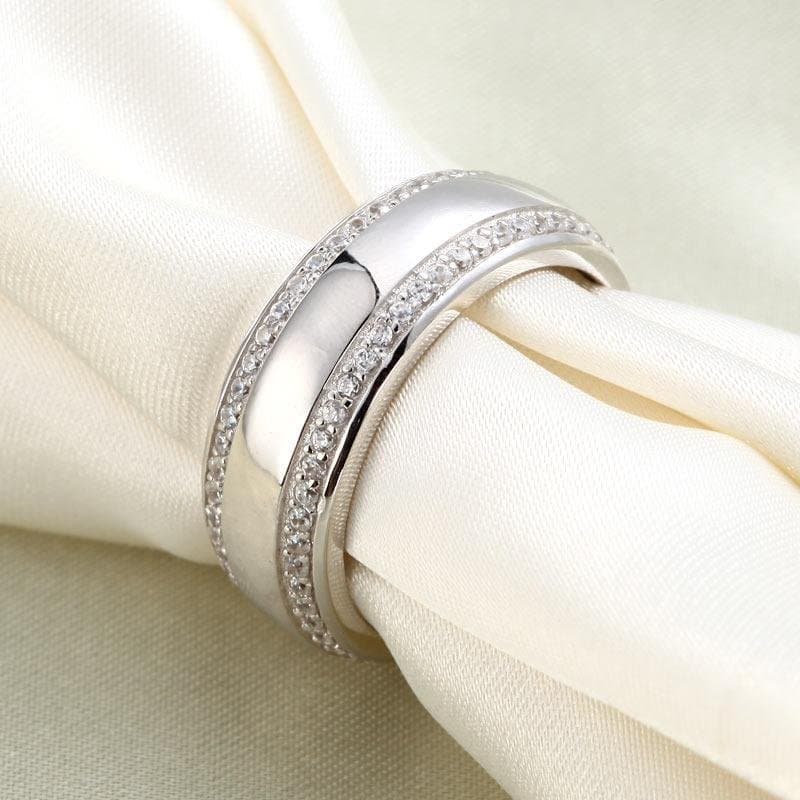 Men's Band 925 Sterling Silver Ring