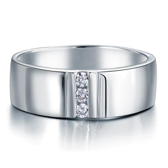 Men's Solid Sterling 925 Silver Band