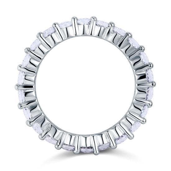Oval Cut Solid 925 Sterling Silver Ring
