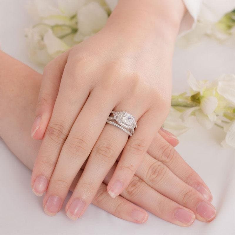 Princess Cut 925 Sterling Silver Ring