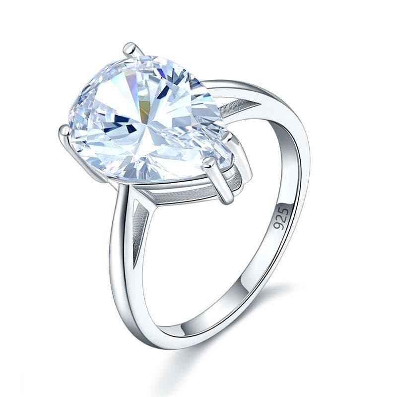 Solitaire Pear Cut 4.5 Carat Ring