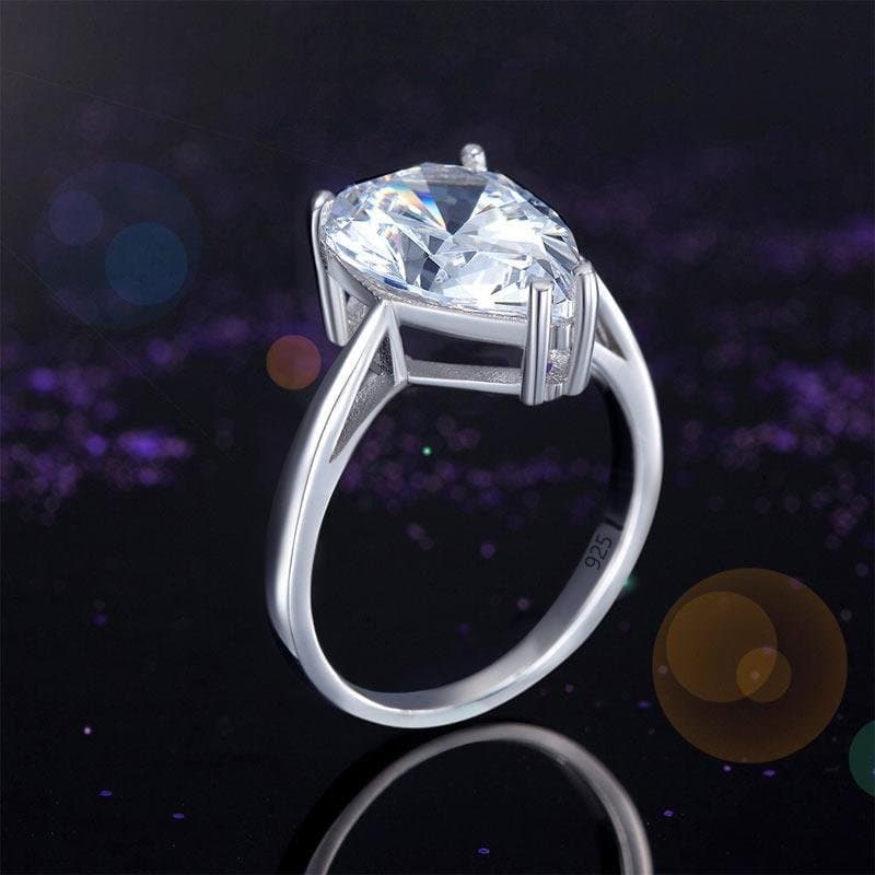 Solitaire Pear Cut 4.5 Carat Ring