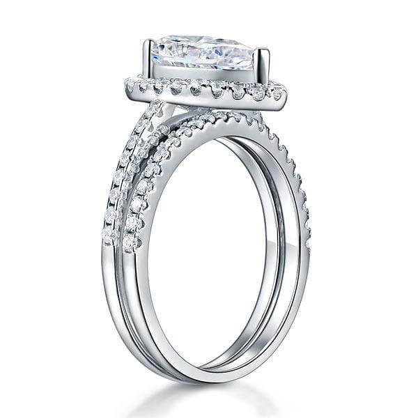 2 Ct Pear Ring Set