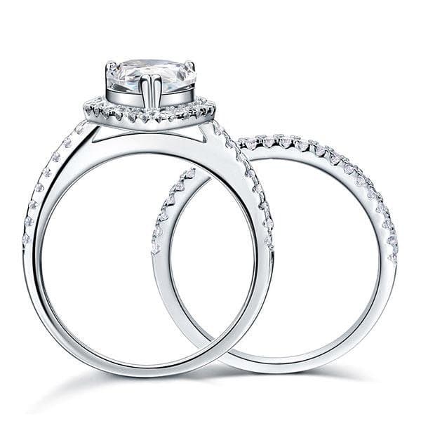 2 Ct Pear Ring Set