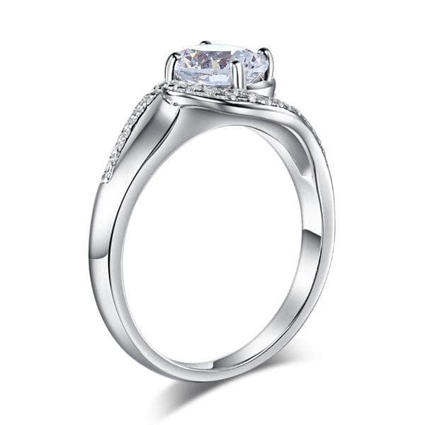 Twist Curl 1.25 Ct Created Diamond Ring